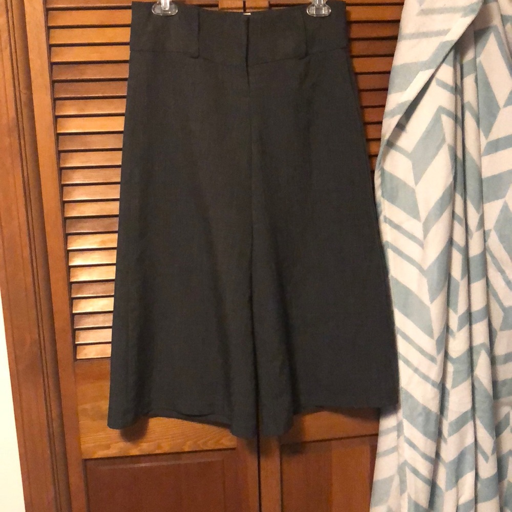 Gray Capris Dress Pants